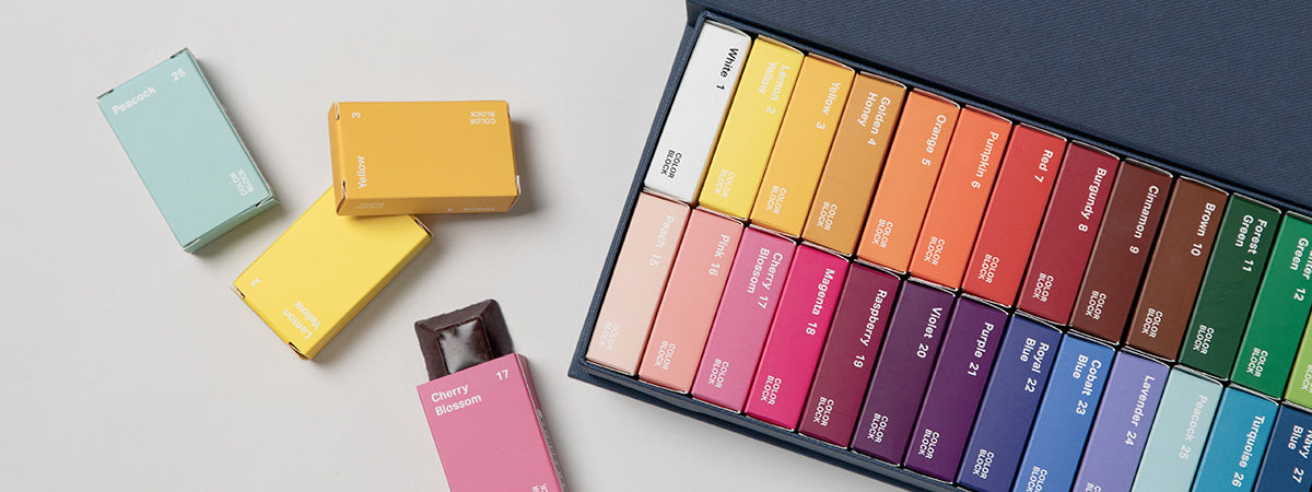 28 Color Block Set 蠟燭固體顏料色塊28色