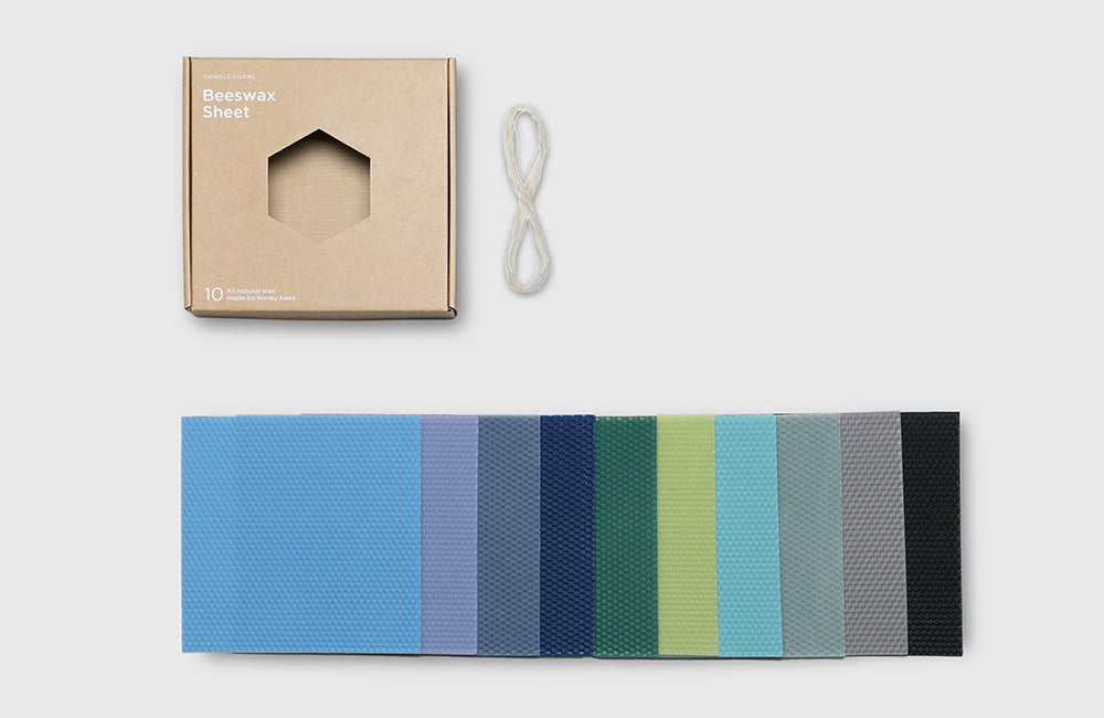 100% Pure Beeswax Sheet Cool Set (10 colors)