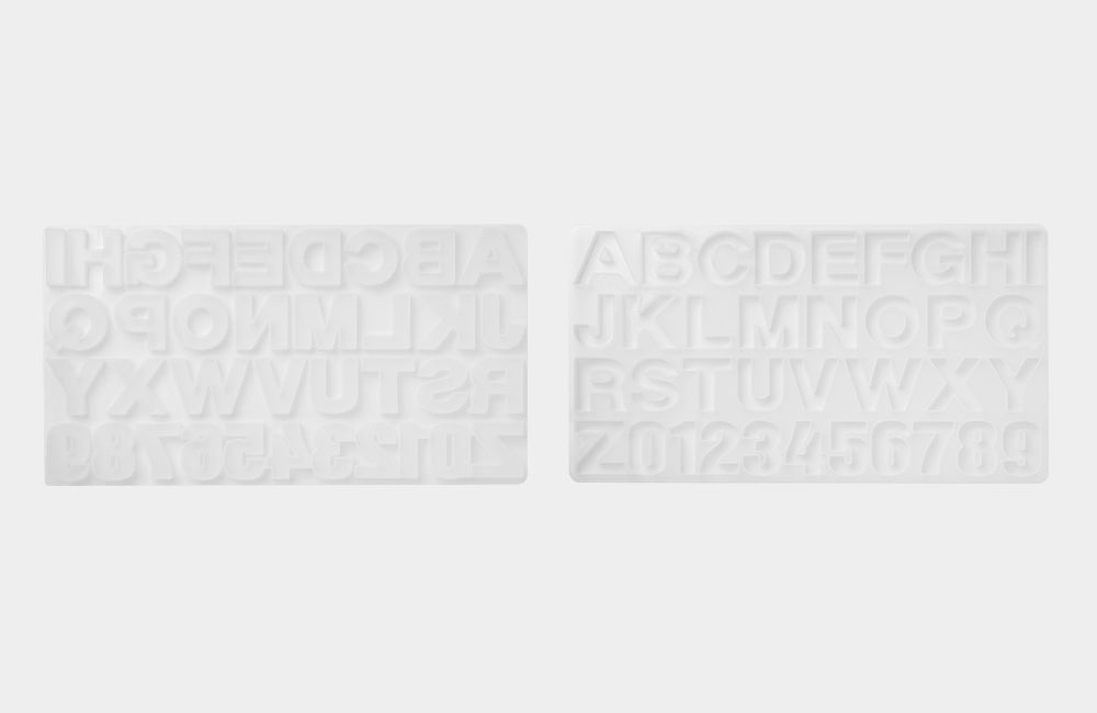 Mini Alphabet & Number Deco Mold (43-cavities)