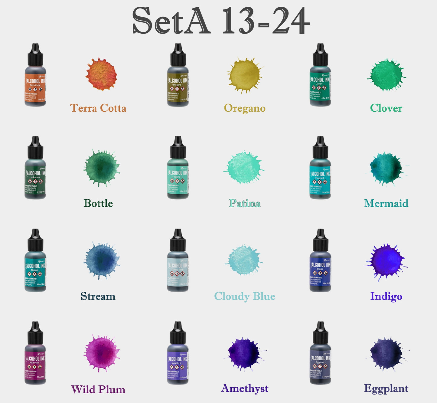 Alcohol Ink Set 酒精墨水套裝