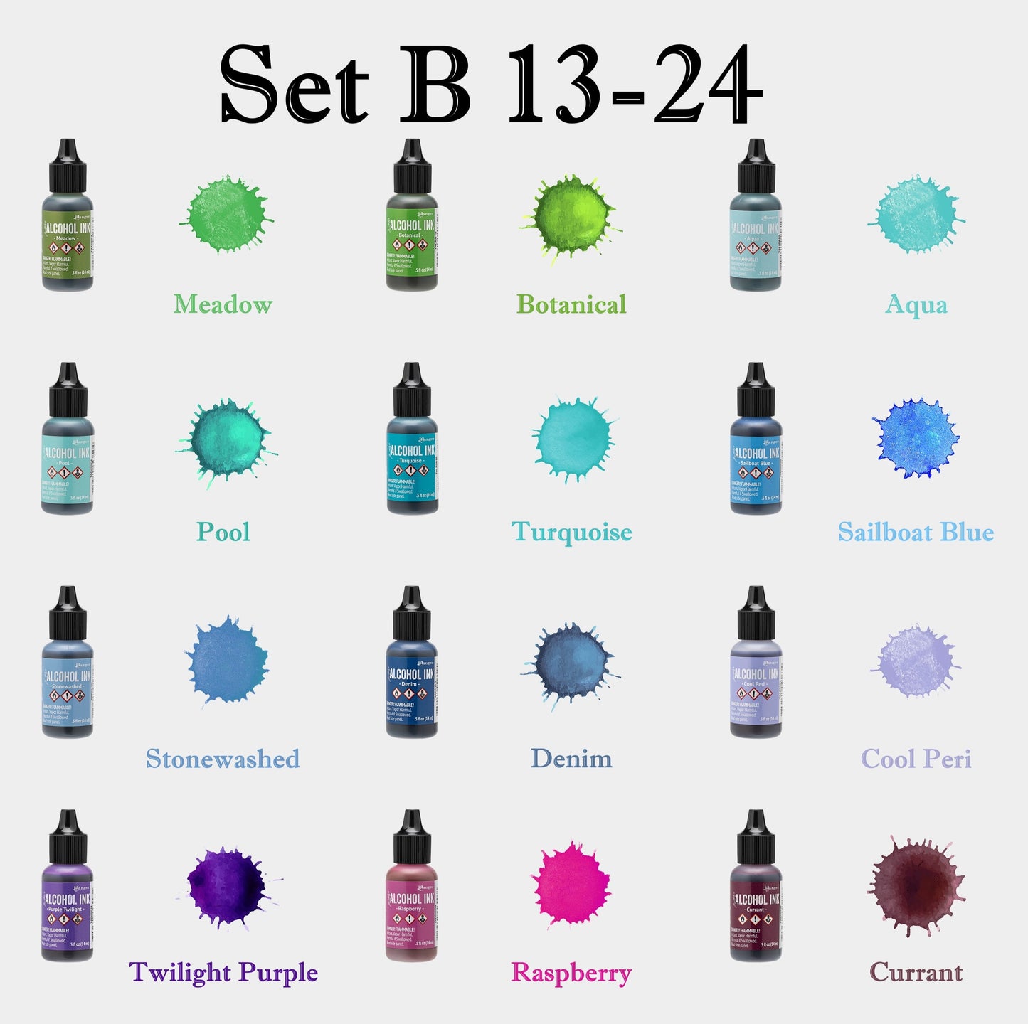 Alcohol Ink Set 酒精墨水套裝