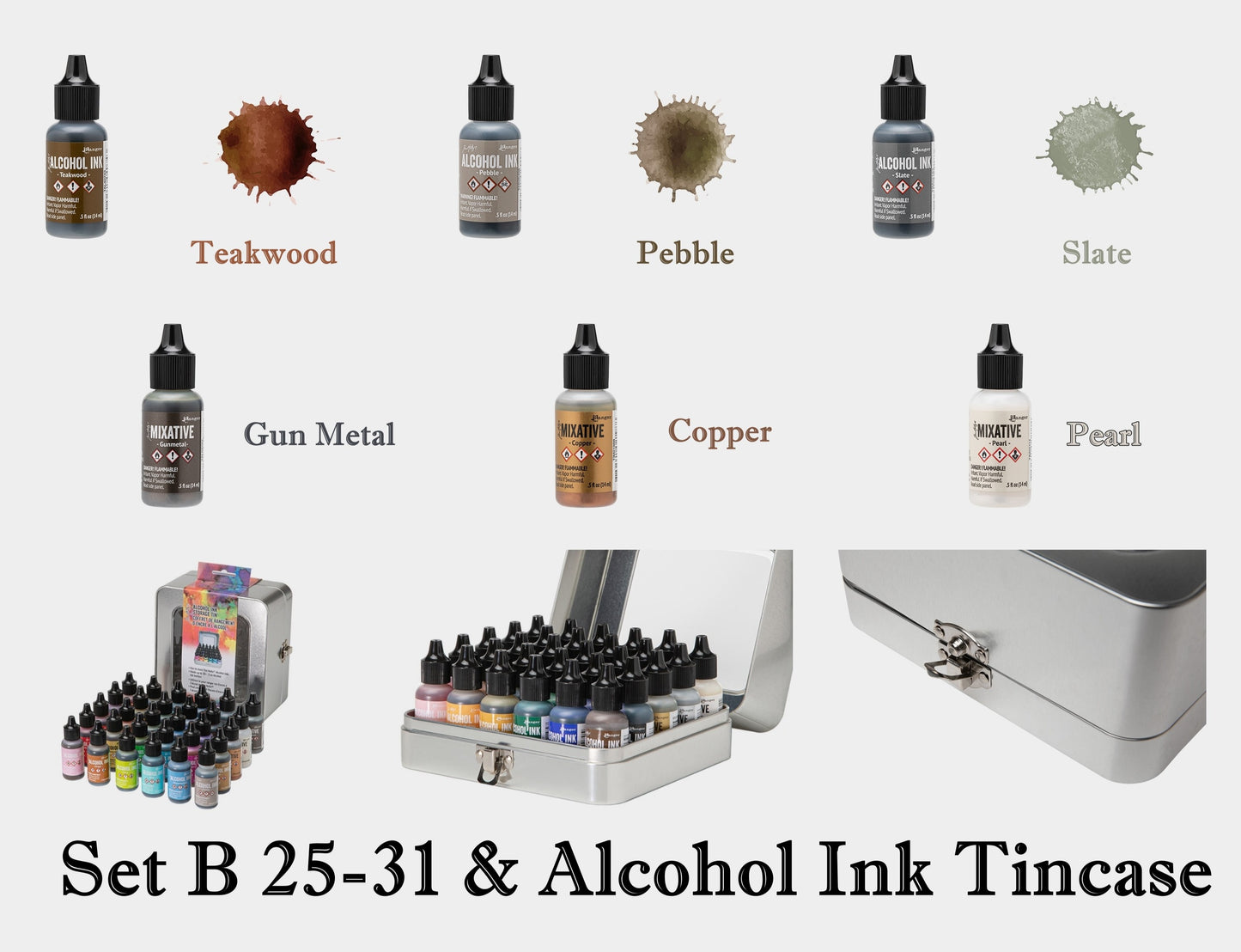 Alcohol Ink Set 酒精墨水套裝