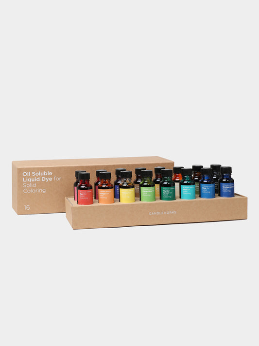 Liquid Dye (Oil Soluble) 液體染料（油溶性）20ml x 16 Colors Set