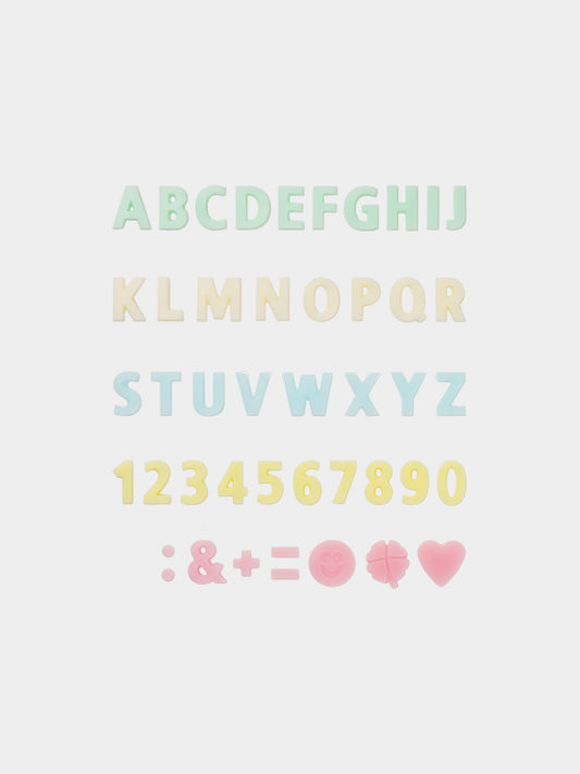 Mini Alphabet & Number Deco Mold (43-cavities)