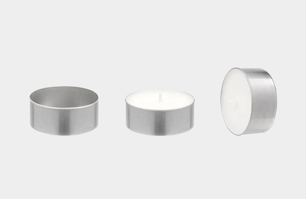 Silver Aluminum Tealight Cup