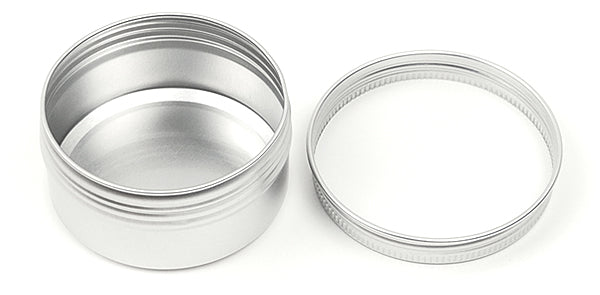 Silver Aluminum Tincase 100ml (Screw Type)